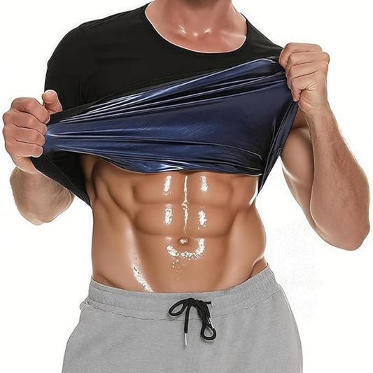GVV Men's Sweat Shaper Compression T Shirt