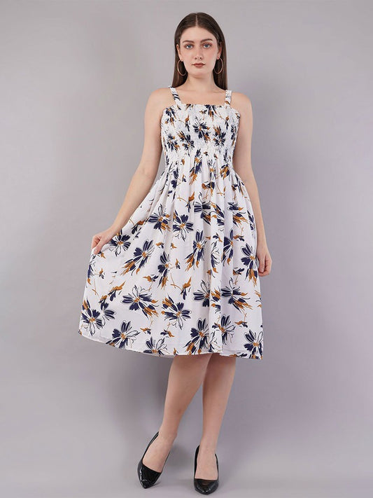 GVV Women's Floral Fit Flare Dress