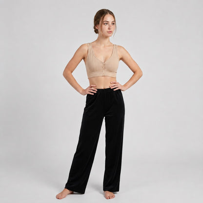 GVV Women's Front Button Bra Beige