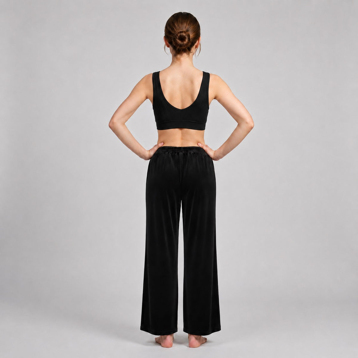 GVV Women's Front Button Bra Black