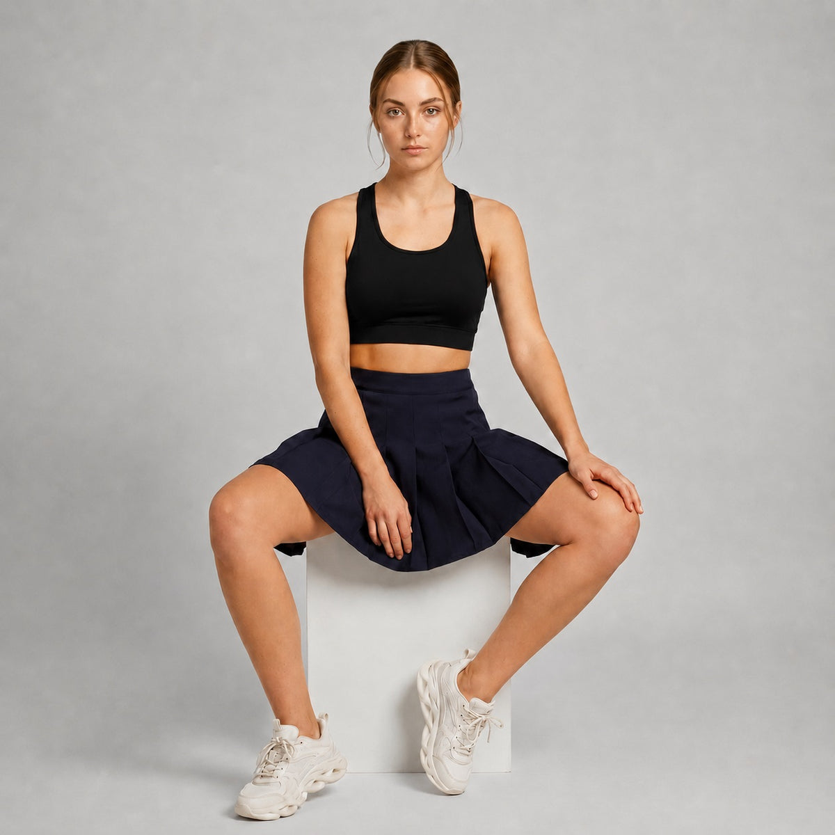 GVV Women's Racerback Sports Bra Black
