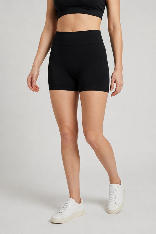 GVV Women's Sports Yoga Shorts Black