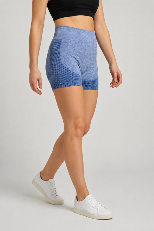 GVV Women's Sports Yoga Shorts Blue