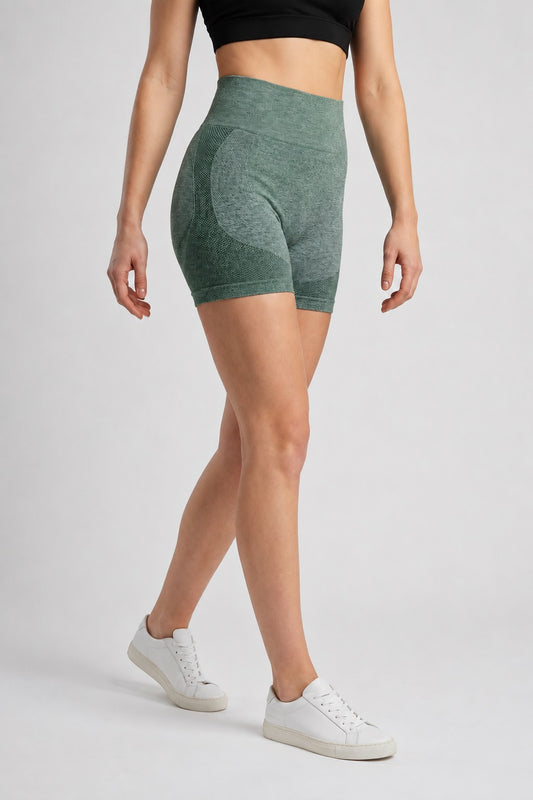 GVV Women's Sports Yoga Shorts Turquoise Green