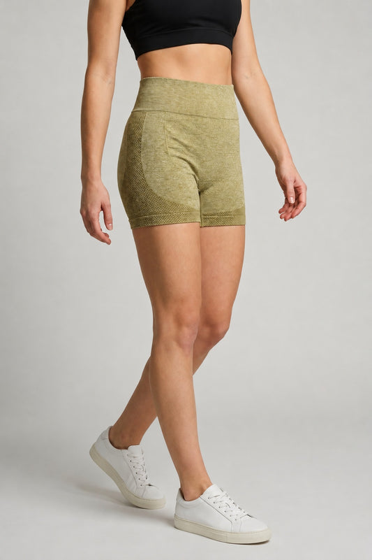 GVV Women's Sports Yoga Shorts Yellow