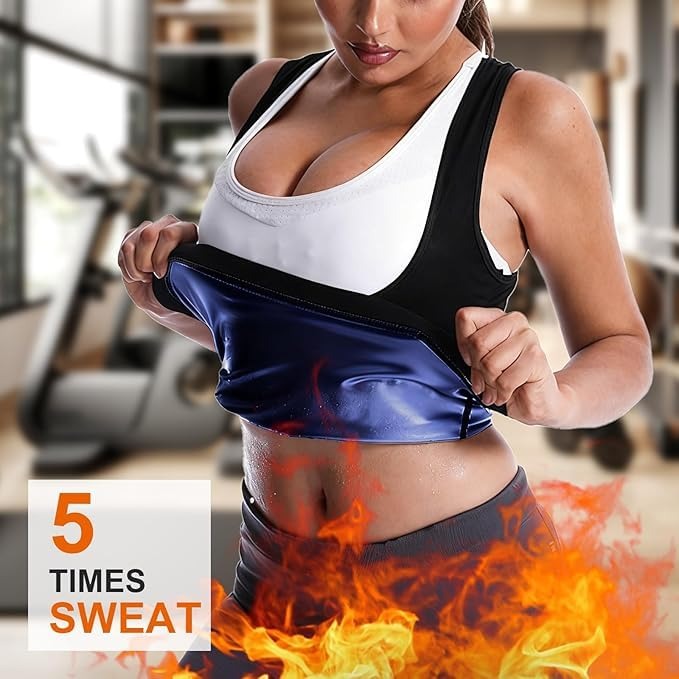 GVV Women's Deep Sweat Shaper Tank Top