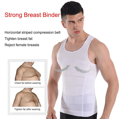 GVV Men's Compression T-Shirt - White