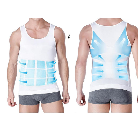 GVV Men's Slim N Lift Compression Vest
