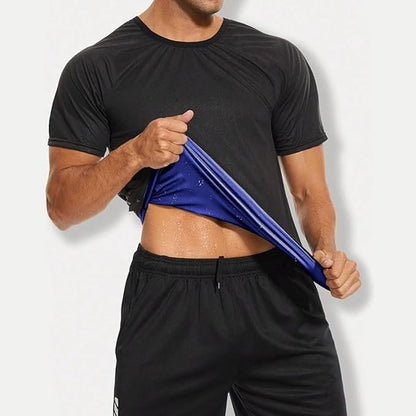 GVV Men's Sweat Shaper Compression T-Shirt