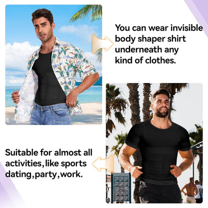 GVV Men's Compression T-Shirt - Black