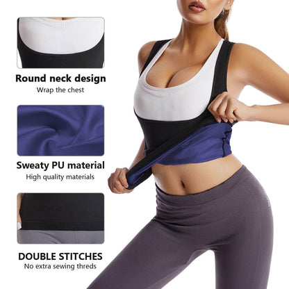 GVV Women's Deep Sweat Shaper Tank Top