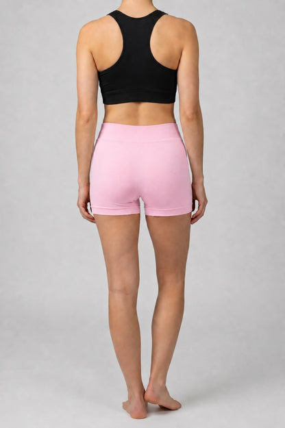 GVV Women's Everyday Comfort Seamless Boyshorts - Light Pink