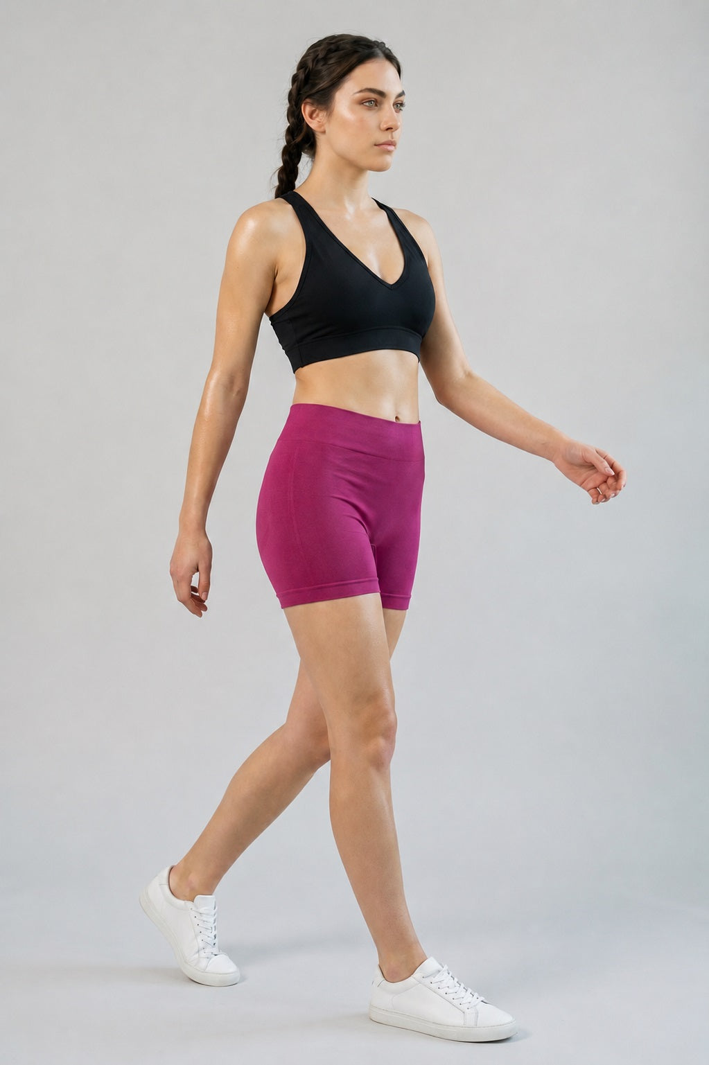GVV Women's Everyday Comfort Seamless Boyshorts - Magenta