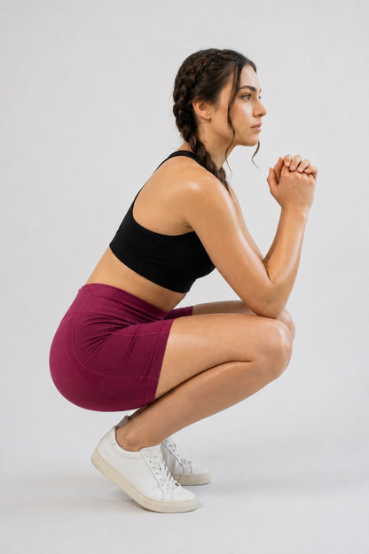 GVV Women's Everyday Comfort Seamless Boyshorts - Magenta