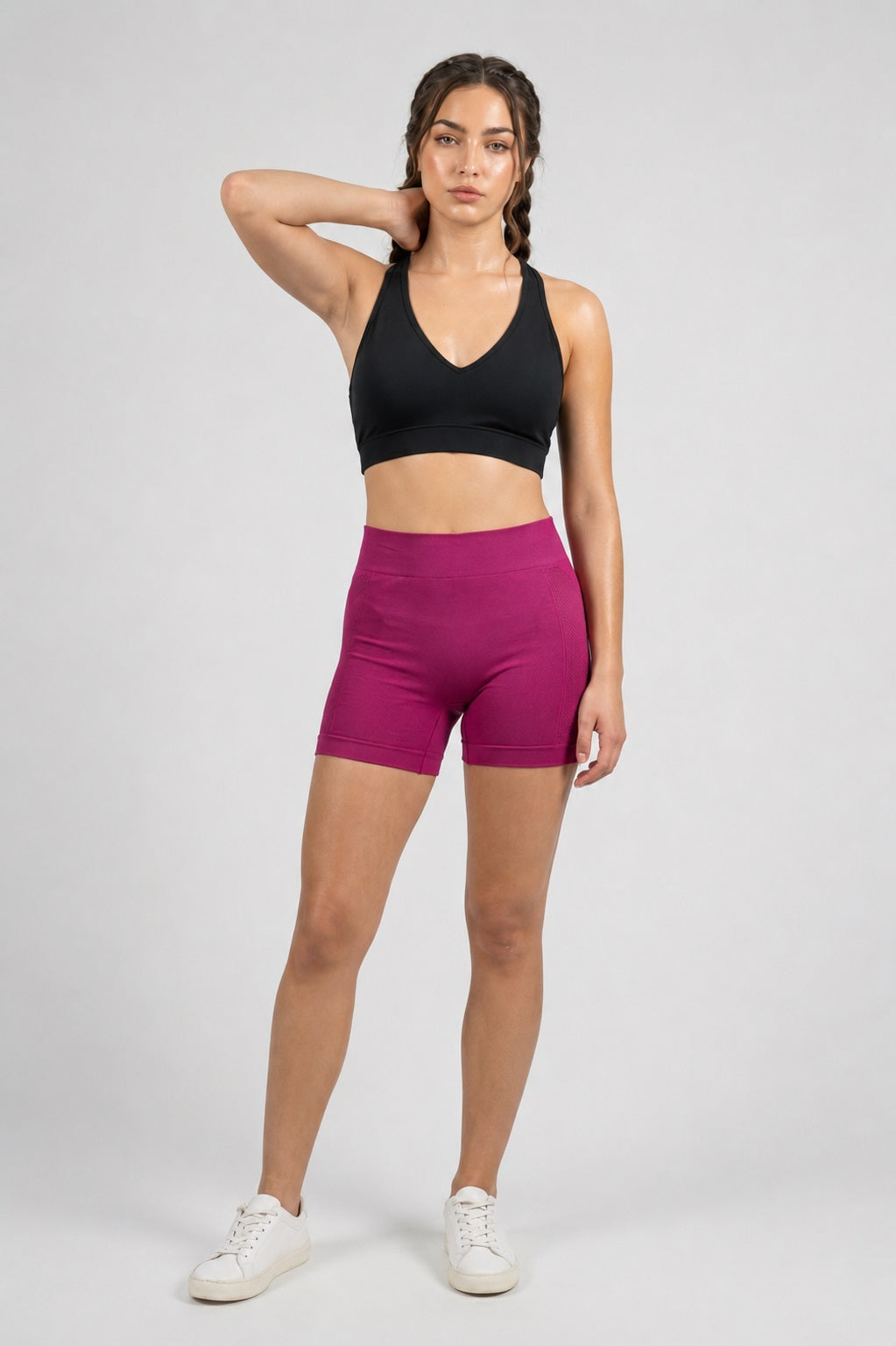 GVV Women's Everyday Comfort Seamless Boyshorts - Magenta