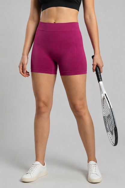 GVV Women's Everyday Comfort Seamless Boyshorts - Magenta