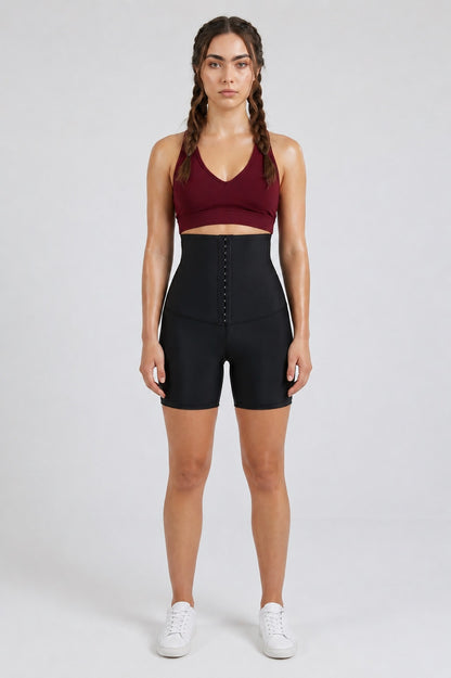 GVV Women's Waist Shaper Hook Shorts
