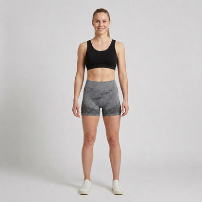GVV Women's Sports Yoga Shorts - Grey