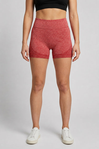 GVV Women's Sports Yoga Shorts -  Ruby Pink